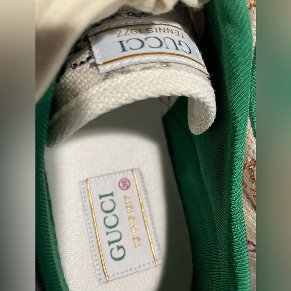 Gucci 1977 sparkle classic gg logo tennis shoes - Picture 14 of 16
